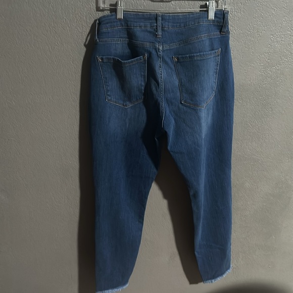 New with tag 12P mid rise skinny cropped stretch jean in blue - Picture 3 of 8